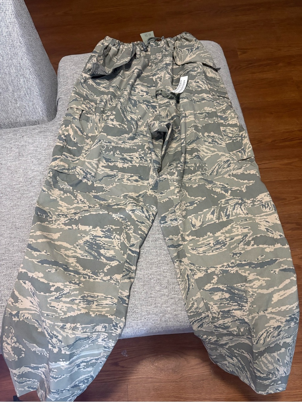 Military Pant Trousers All Purpose Environmental Camo APECS Goretex Mens Large